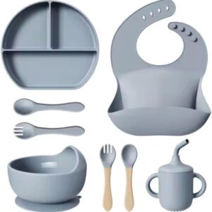 Baby 8-in-1 Silicon Feeding Set