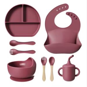 Baby 8-in-1 Silicon Feeding Set