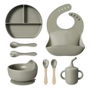 Baby 8-in-1 Silicon Feeding Set