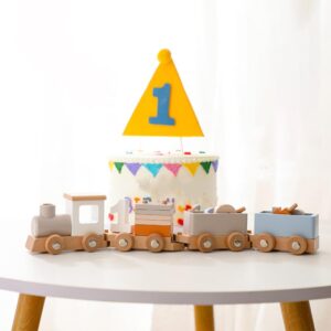 Wooden Number Train – Montessori Educational Toy for Kids 3+