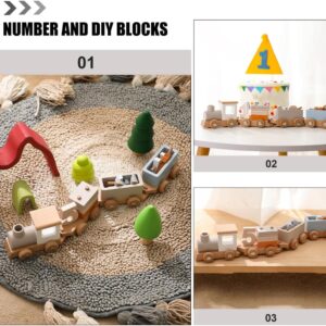 Wooden Number Train – Montessori Educational Toy for Kids 3+