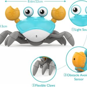 Crawling Crab Baby Toy with Lights & Music