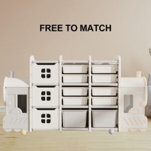 Cartoon Train Toy Storage Organizer