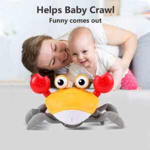 Crawling Crab Baby Toy with Lights & Music