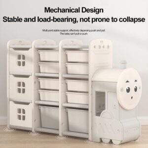Cartoon Train Toy Storage Organizer