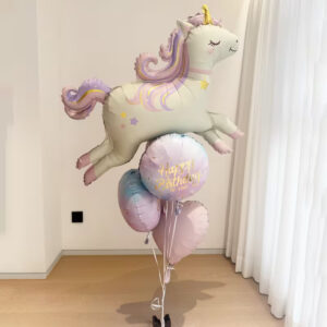 Unicorn Balloon Foil Set 5Pcs – 37 Inch Flying Unicorn Party Decoration Balloons