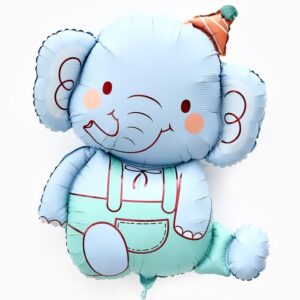 Baby Elephant Birthday Balloon Set