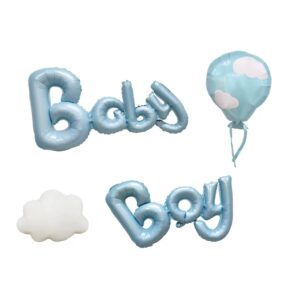 Baby Boy & Girl Foil Balloon Decoration Set | Baby Shower Helium Balloons