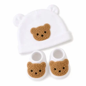 Bear Hat & Booties Set