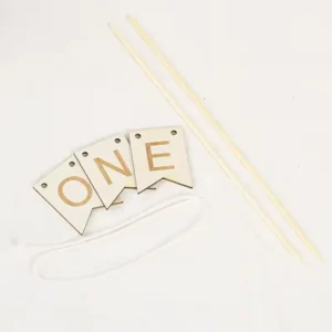 Wooden ONE Cake Topper for First Birthday