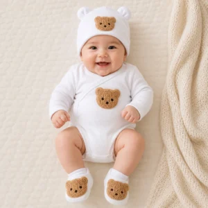 Bear Hat & Booties Set
