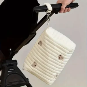 Bear Quilted Diaper Organizer Bag for Moms