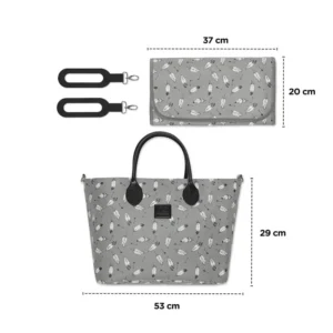Kinderkraft - Mommy Diaper Bag - Grey