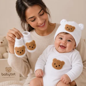 Bear Hat & Booties Set
