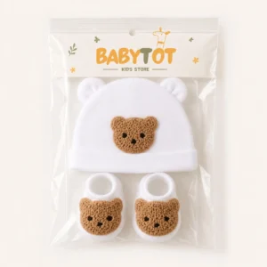Bear Hat & Booties Set
