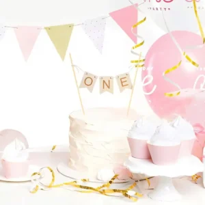 Wooden ONE Cake Topper for First Birthday