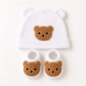 Bear Hat & Booties Set