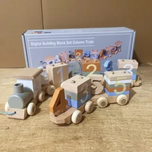 Wooden Number Train Set – Montessori Toy for Toddlers